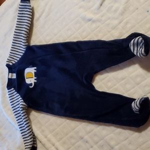 Fleece footie pj's size 9m